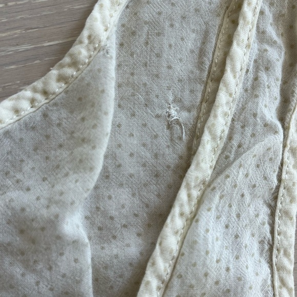 Intimately Free People voile trapeze  Lace Tunic cream dot slip sz small - Picture 6 of 11